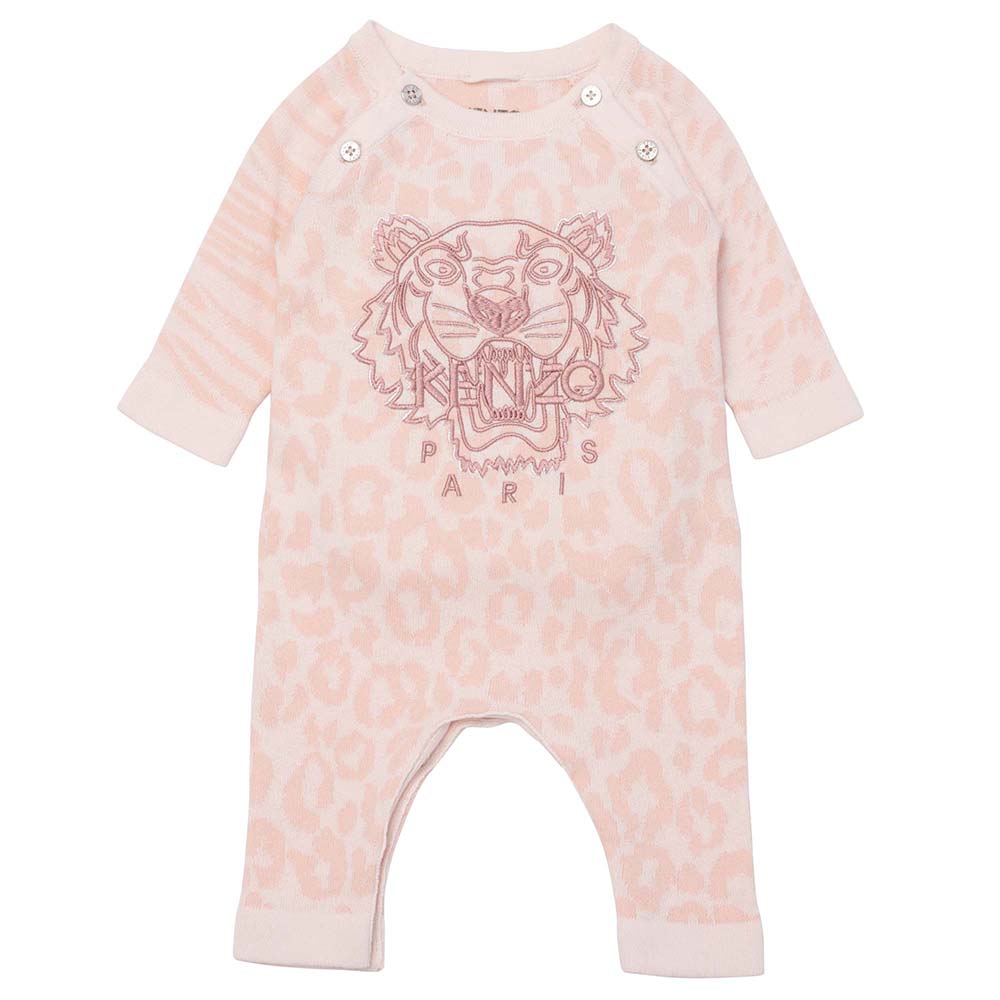 Kenzo Baby Girls Tiger Logo Romper Pink