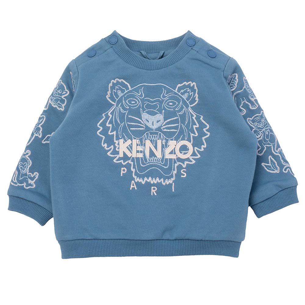 Kenzo Baby Boys Tiger Sweater Blue