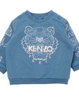 Kenzo Baby Boys Tiger Sweater Blue
