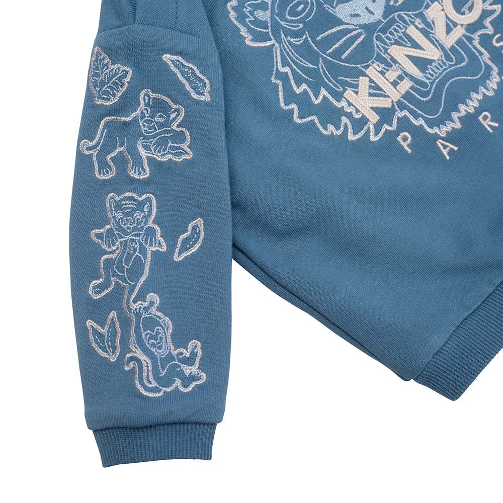Kenzo Baby Boys Tiger Sweater Blue