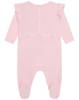 Kenzo Baby Girls Tiger Logo Sleepsuit Pink
