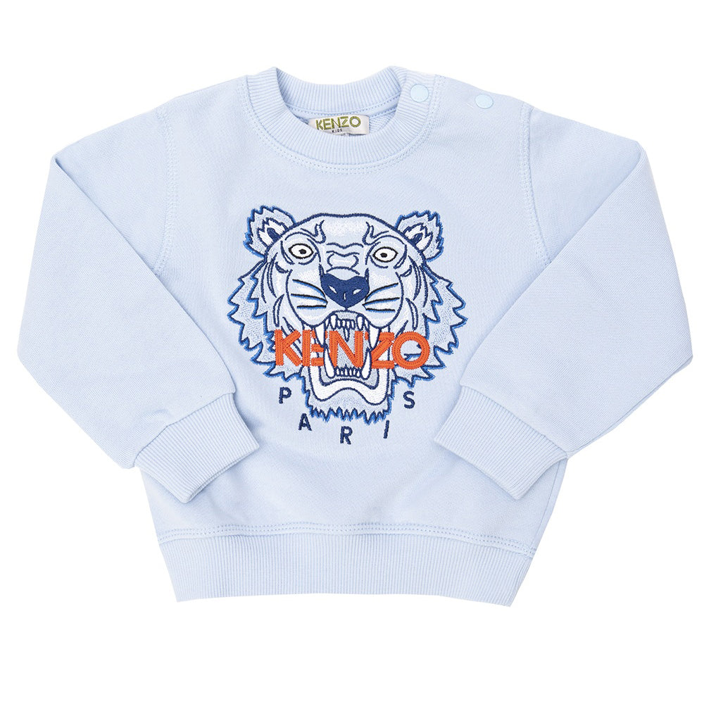 Kenzo Baby Boys Tiger motif Sweater Blue