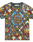 Dolce & Gabbana Baby Boys Stained Glass T-shirt Blue