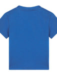 Dolce & Gabbana Jersey T-shirt with embossed logo Blue