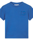 Dolce & Gabbana Jersey T-shirt with embossed logo Blue