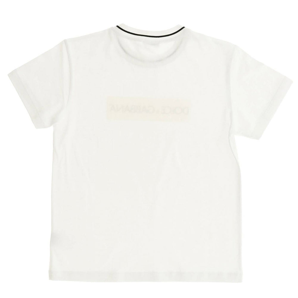 Dolce &amp; Gabbana Boys Logo Print T-shirt White