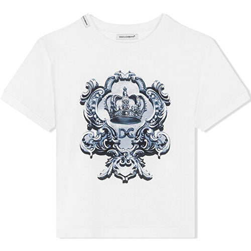 Dolce &amp; Gabbana Boys Crown T-shirt White