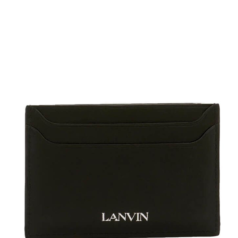 Lanvin Mens Logo Cardholder Black