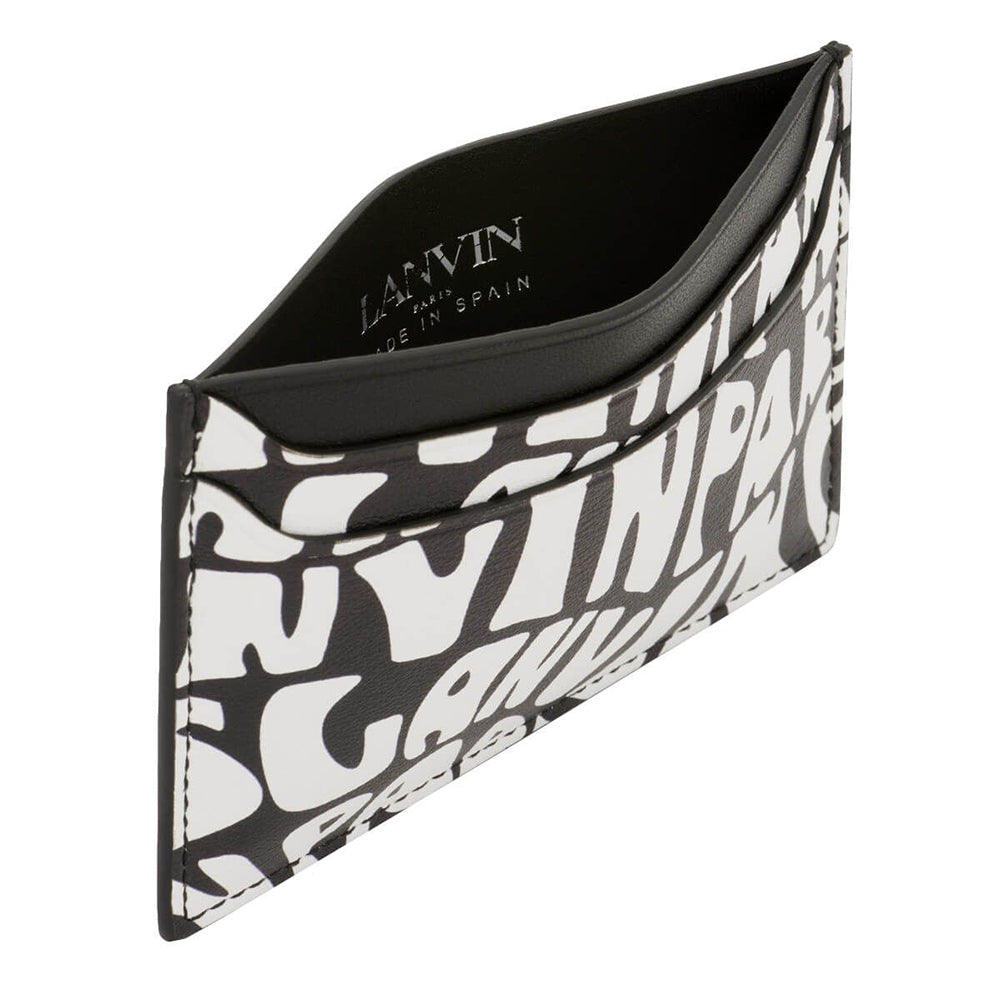 Lanvin Mens Logo Cardholder Black