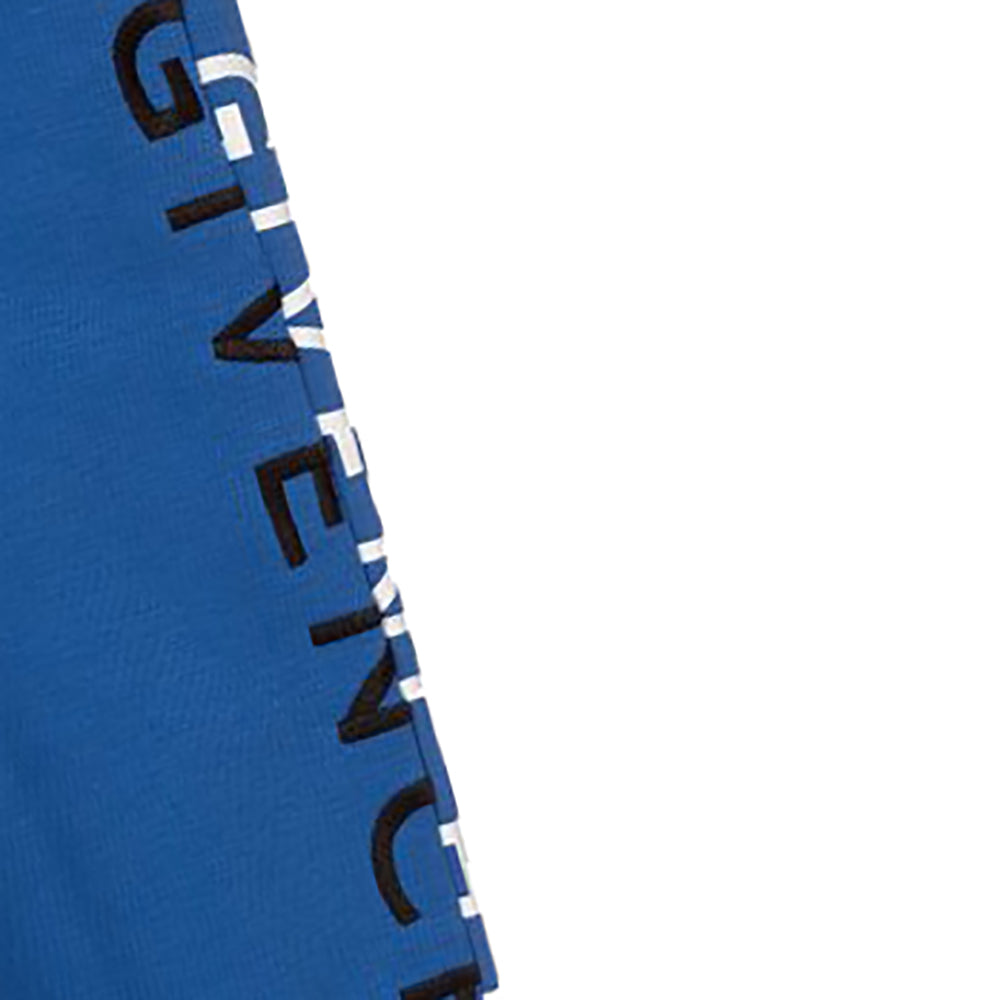 Givenchy Boys Logo Print Joggers Blue
