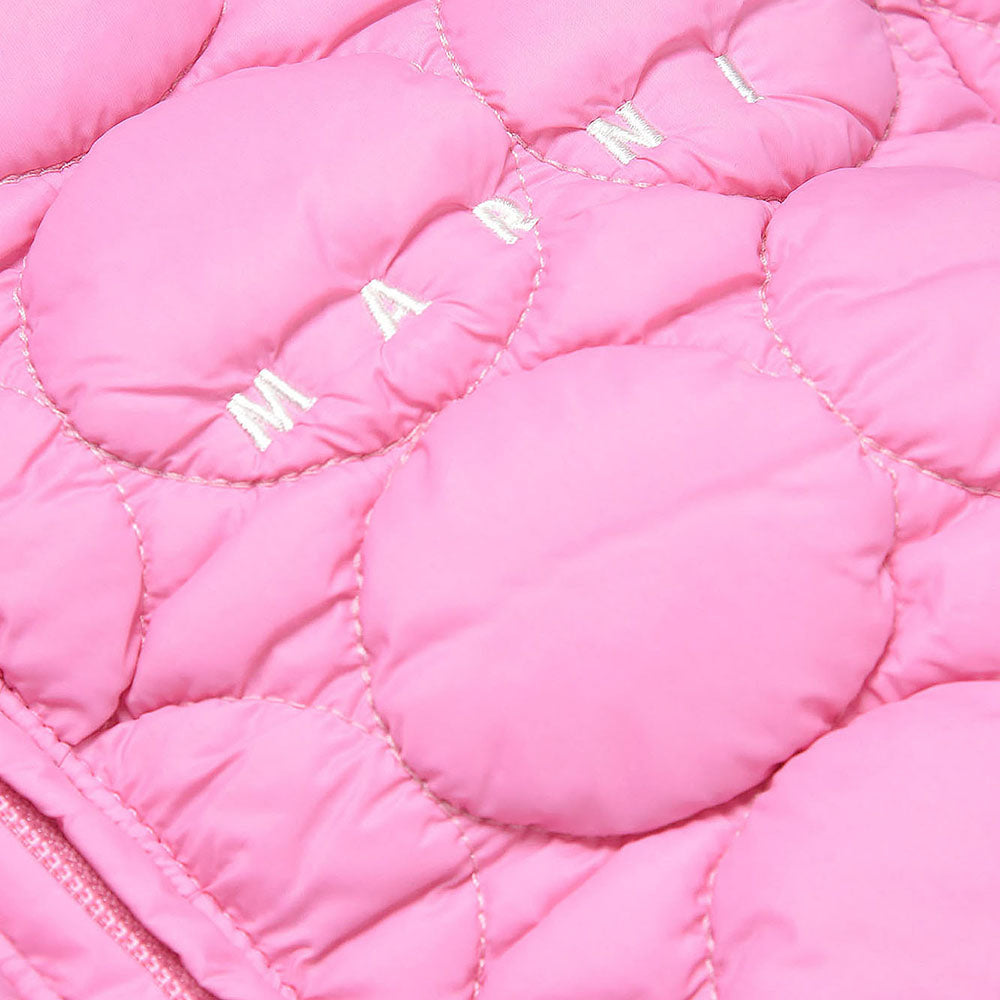 Marni Girls Printed Logo Hooded Jacket Pink