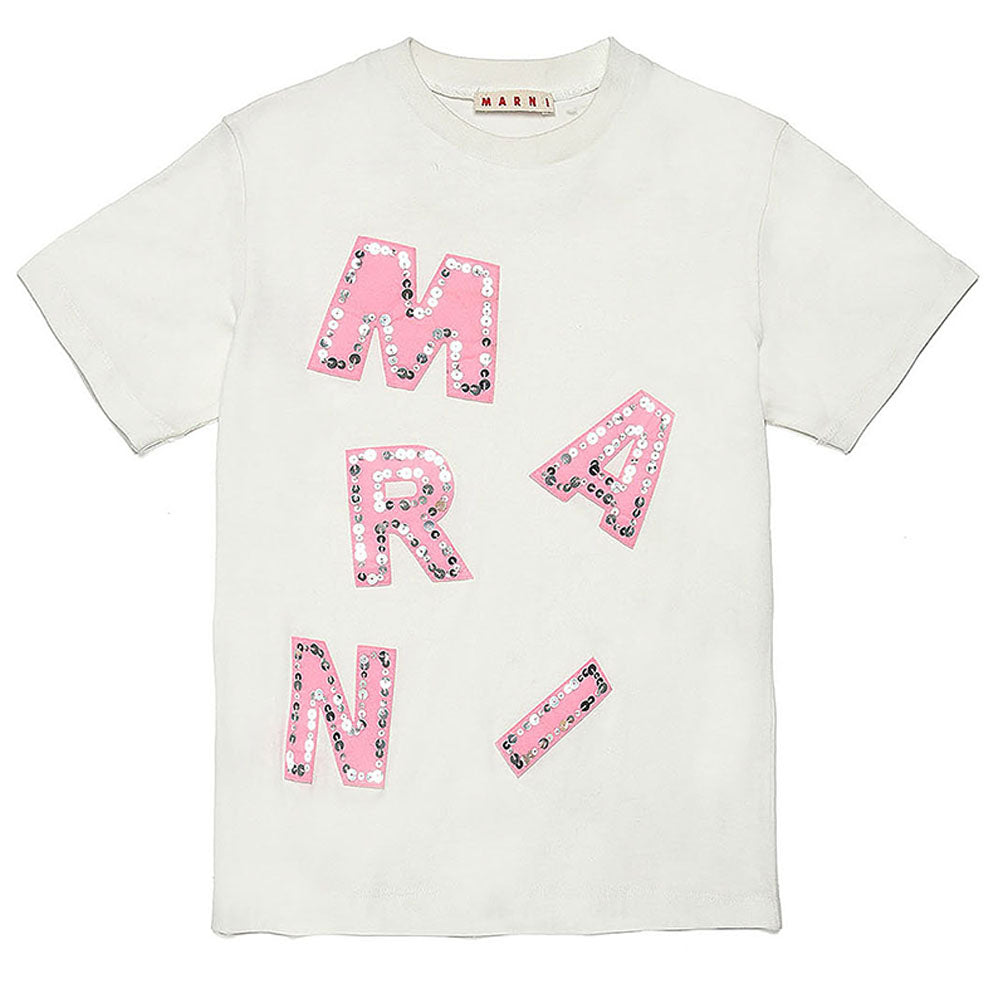 Marni Girls T-shirt Logo Patch White﻿