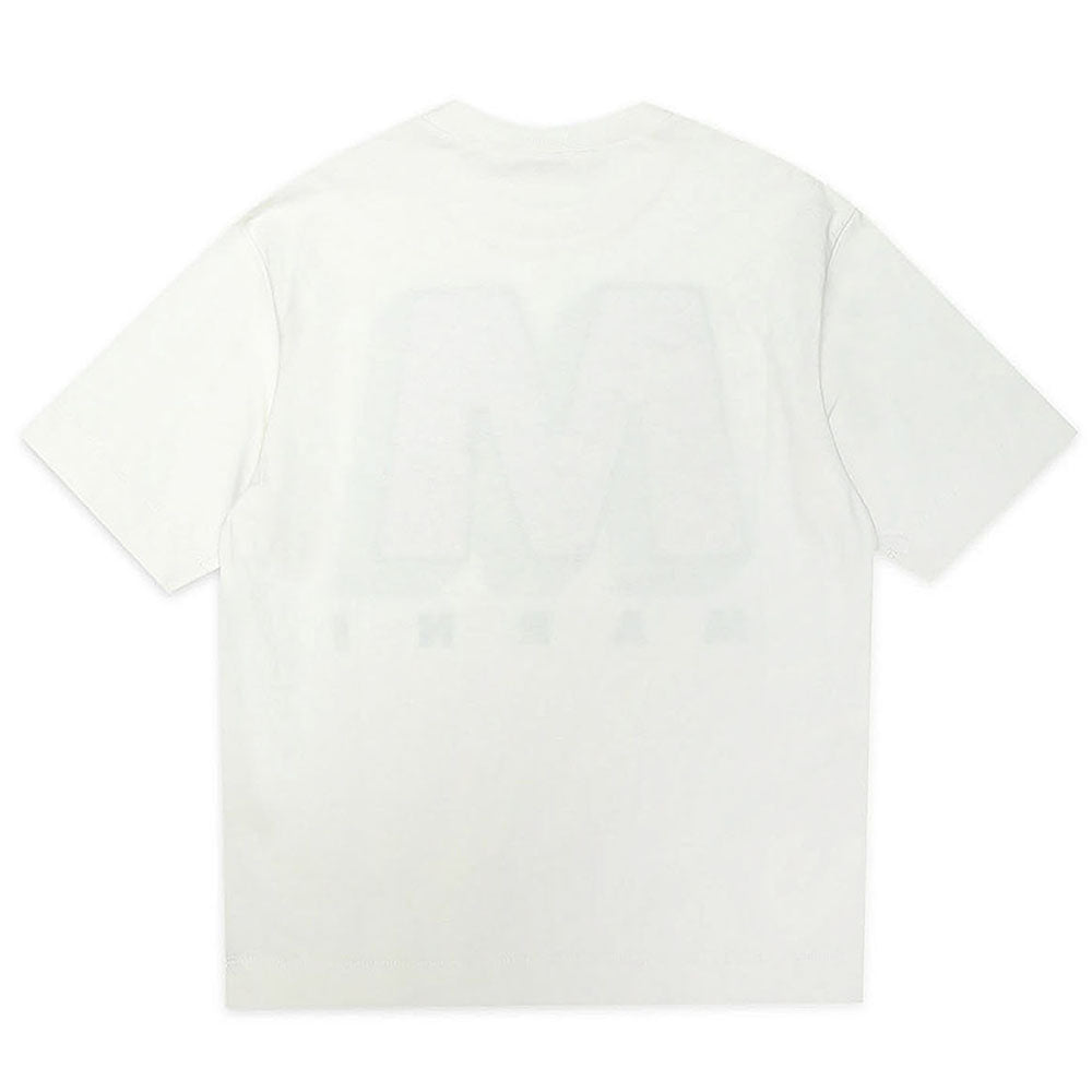 Marni Girls Sequin Logo T-shirt White