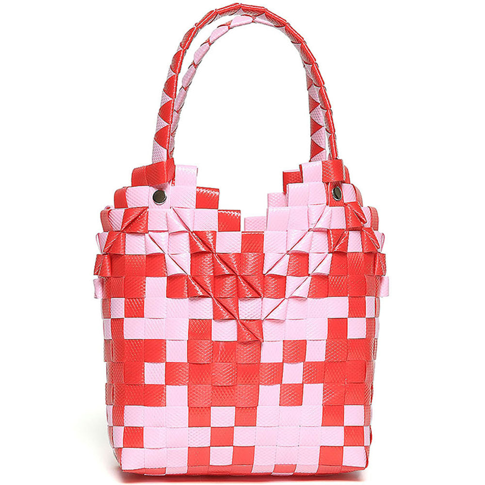 Marni Girls Ballet Diamond Shopper Basket Pink