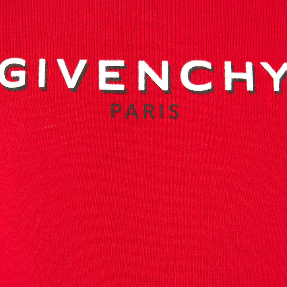 Givenchy Girls Logo Print Dress Red
