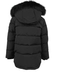 Moose Knuckles Kids Unisex 3q Fur Jacket Black