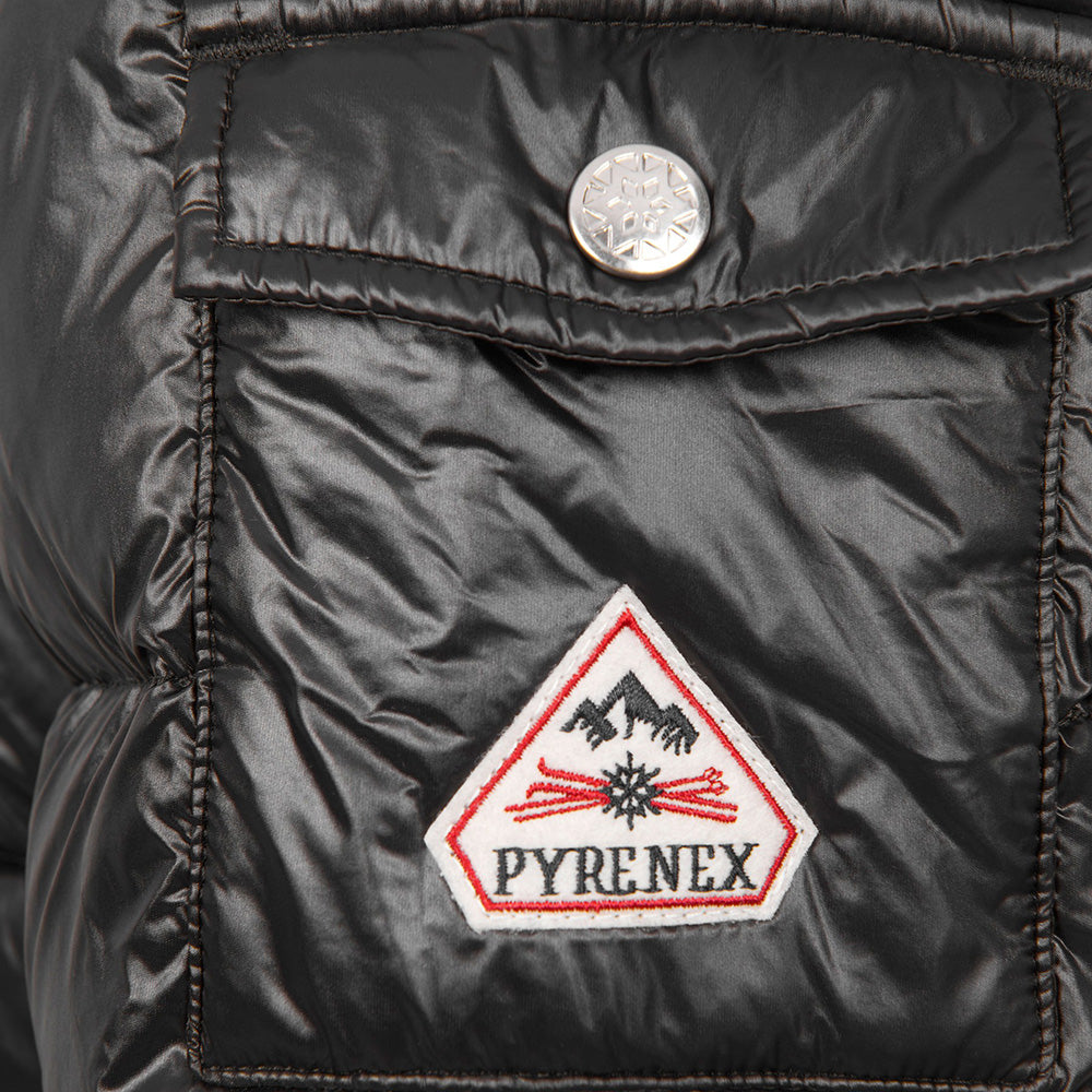 Pyrenex Girl Authentic Shiny Fur Jacket Black