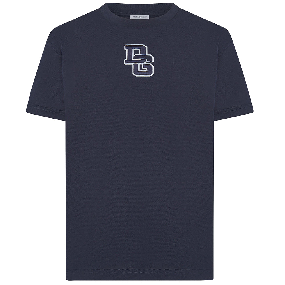 Dolce &amp; Gabbana Boys Navy T-Shirt