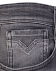 Replay Mens Broken And Repaired Ambass  Jeans Grey