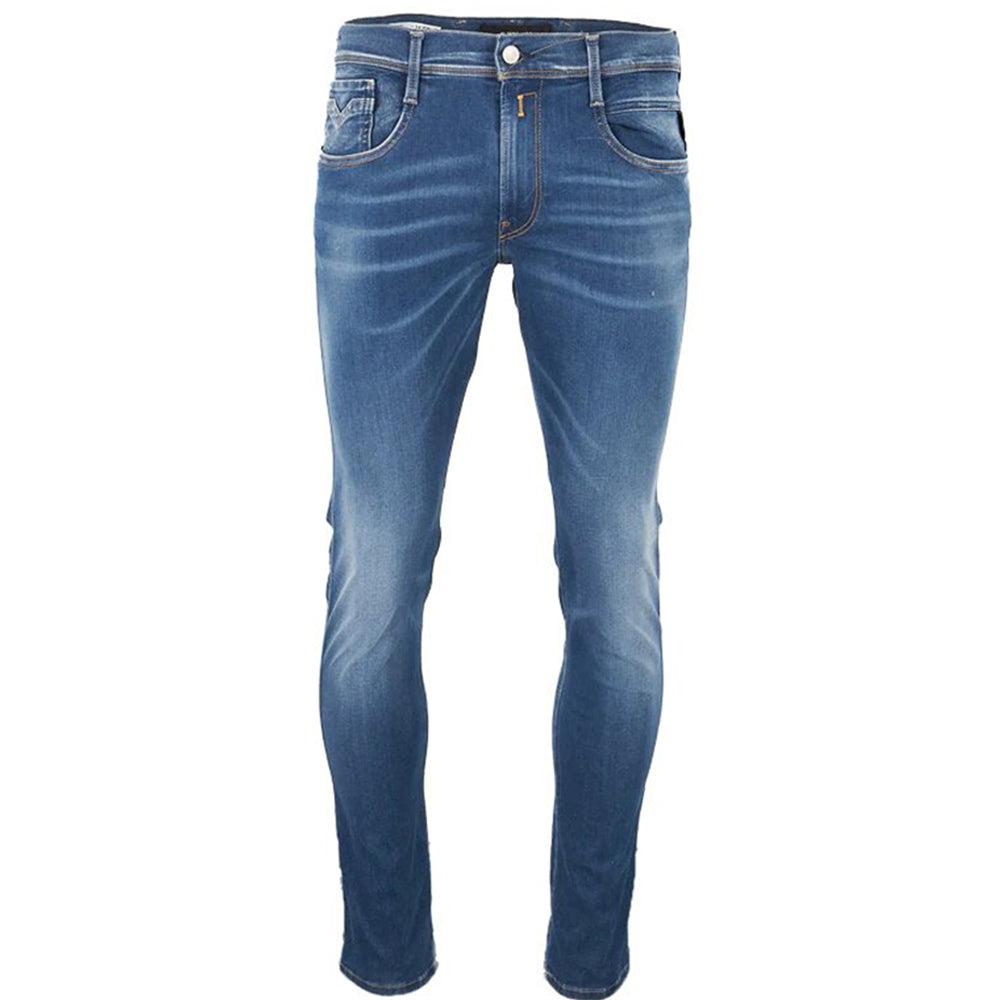 Replay Mens Hyperflex Jeans Blue