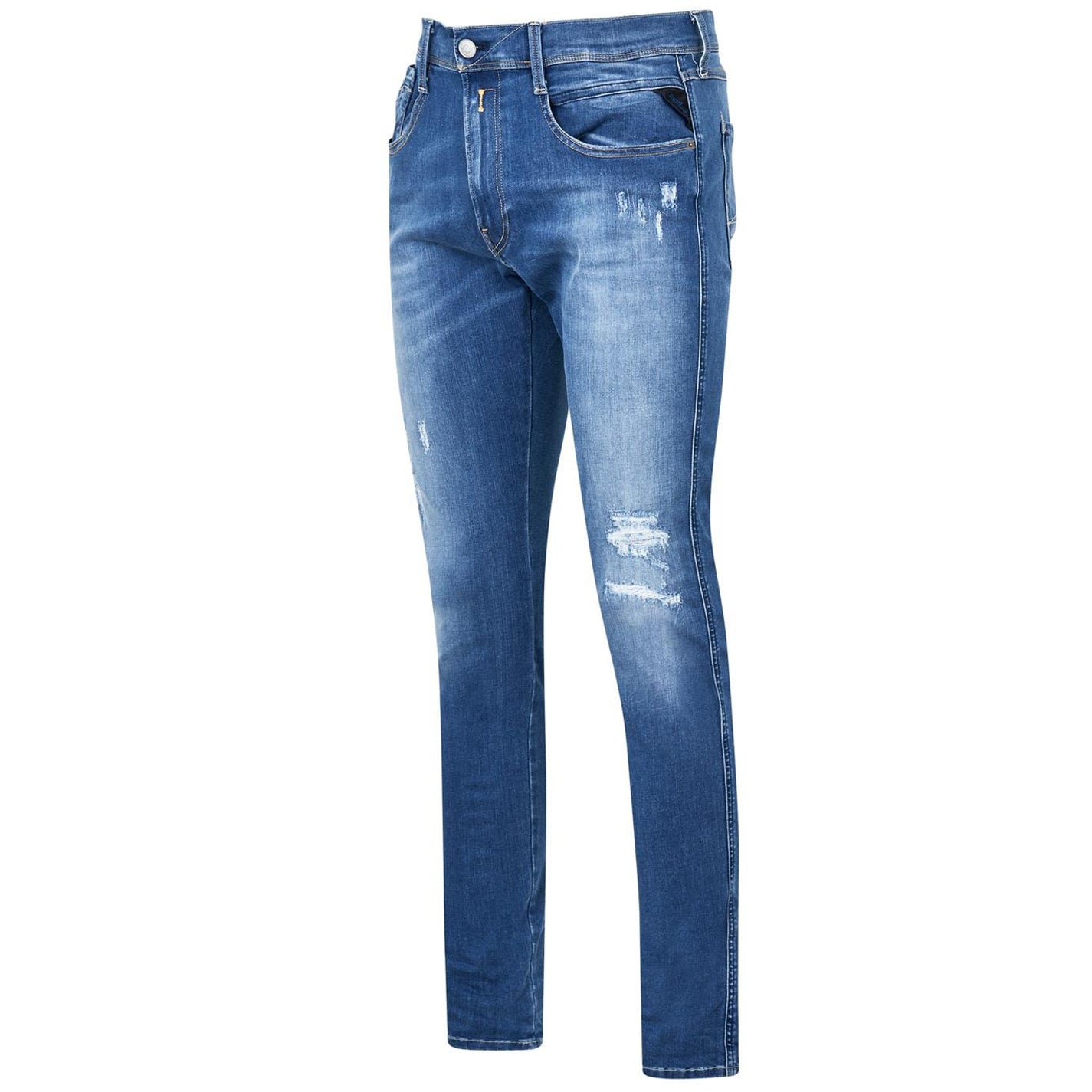 Replay Mens Hyperflex Jeans Blue