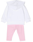 Moschino Baby Girls Hoodie & Joggers Tracksuit White