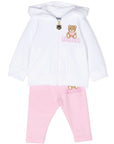 Moschino Baby Girls Hoodie & Joggers Tracksuit White