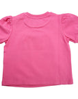 Moschino Baby Girls Teddy and Gifts Print T-shirt Pink