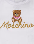 Moschino Baby Girls Teddy Bear Print T-shirt White