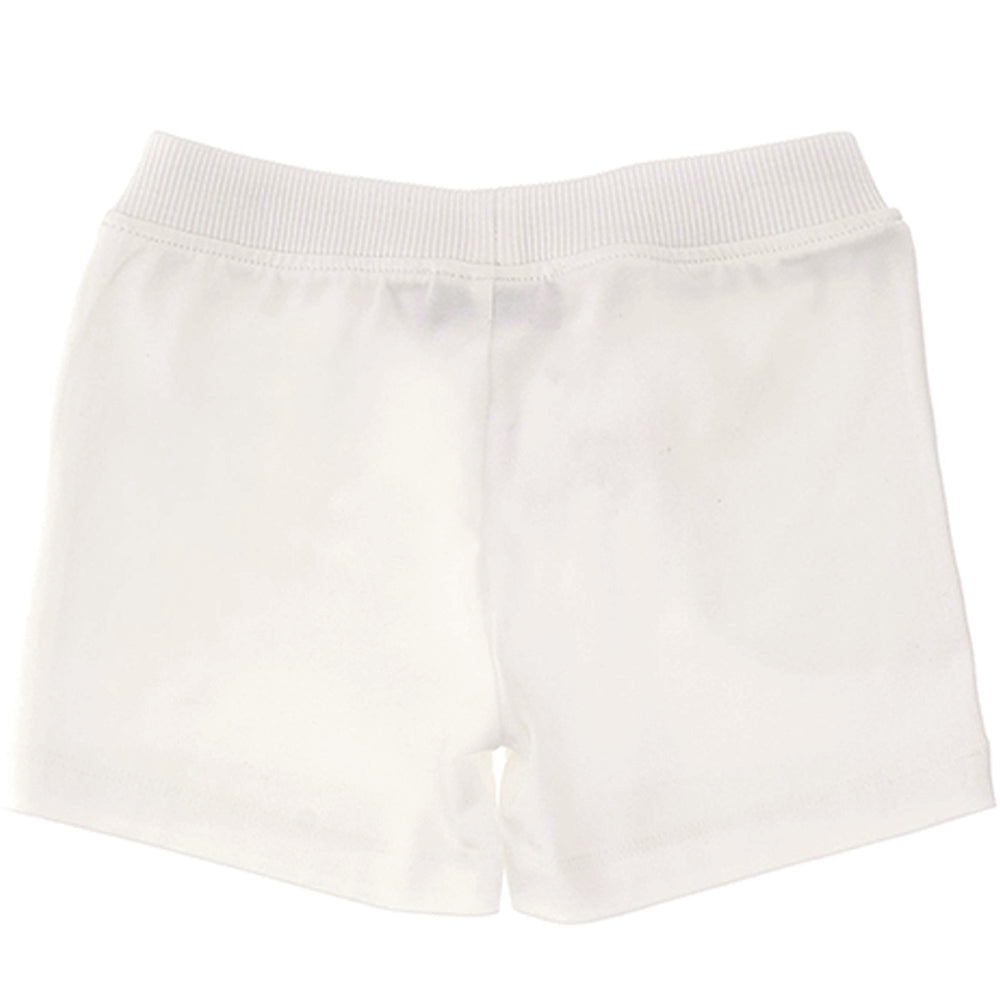 Moschino Baby Unisex Logo Print Shorts White