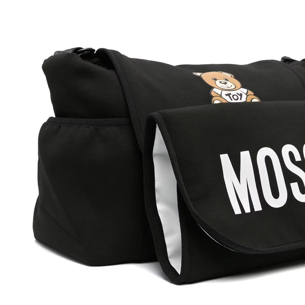 Moschino Kids Teddy Bear Changing Bag Black