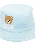 Moschino Baby Boys Teddy Print Bucket Hat Blue