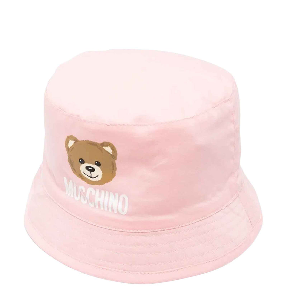 Moschino Baby Boys Teddy Print Bucket Hat Pink
