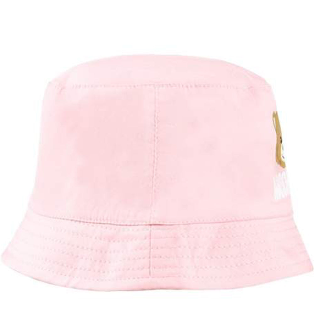 Moschino Baby Boys Teddy Print Bucket Hat Pink