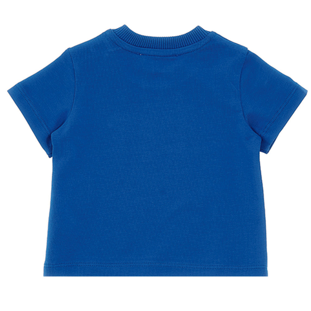 Moschino Baby Boys Football Print T-shirt Blue