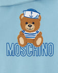 Moschino Baby Boys Teddy Bear Print Babygrow Set Blue