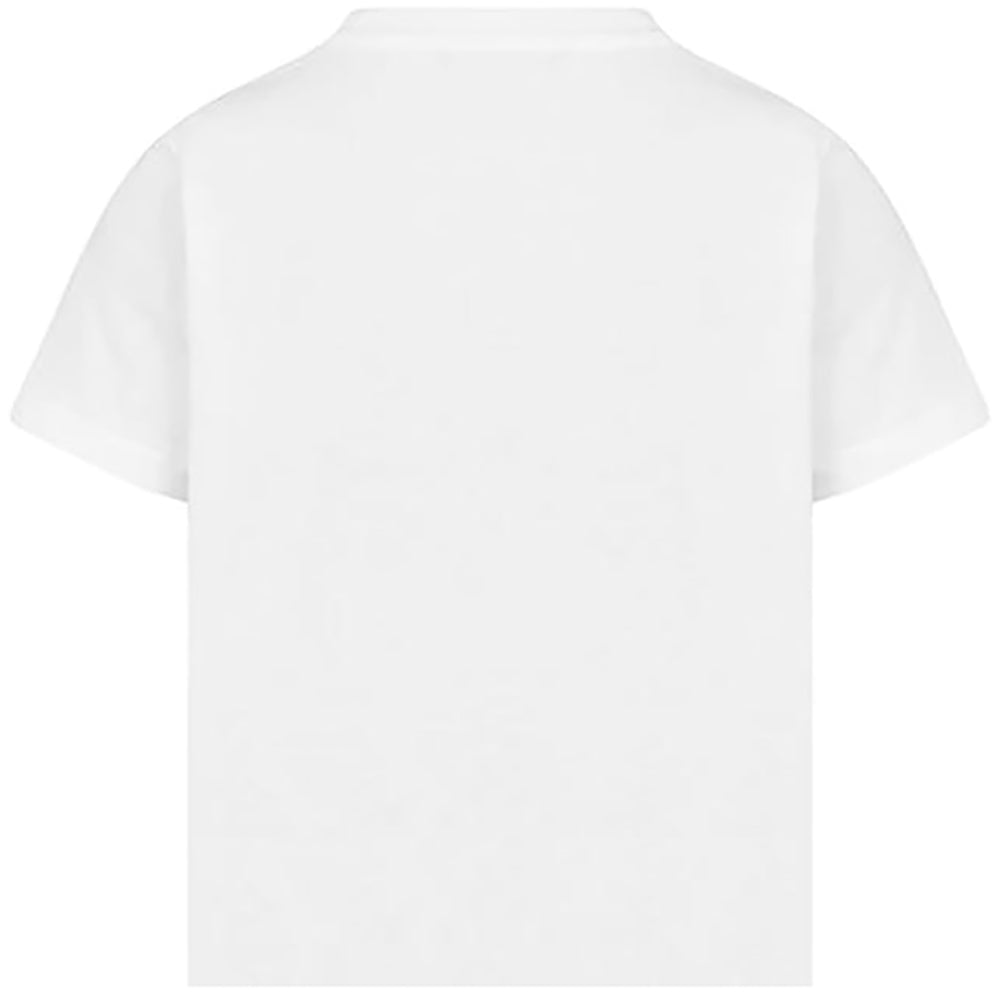 Moschino Unisex Kids Beach Bear Logo T-Shirt White