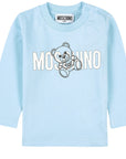 Moschino Baby Boys Long Sleeve T-shirt Blue
