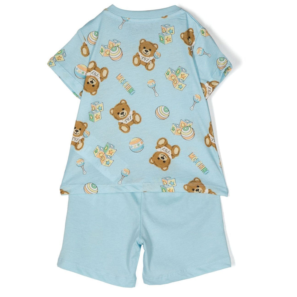 Moschino Baby Boys T-shirt &amp; Shorts Set Blue