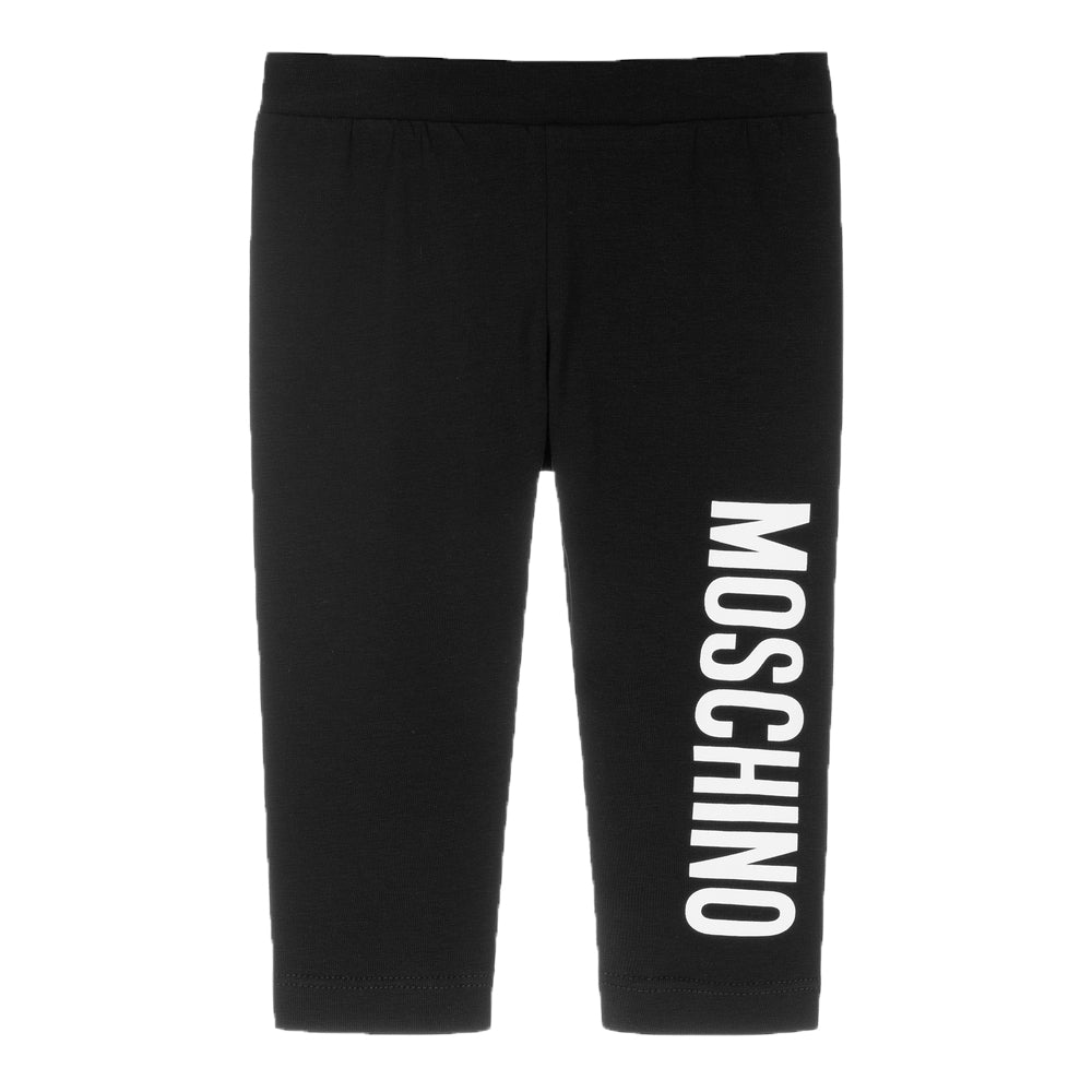 Moschino Baby Girls Logo Leggings Black