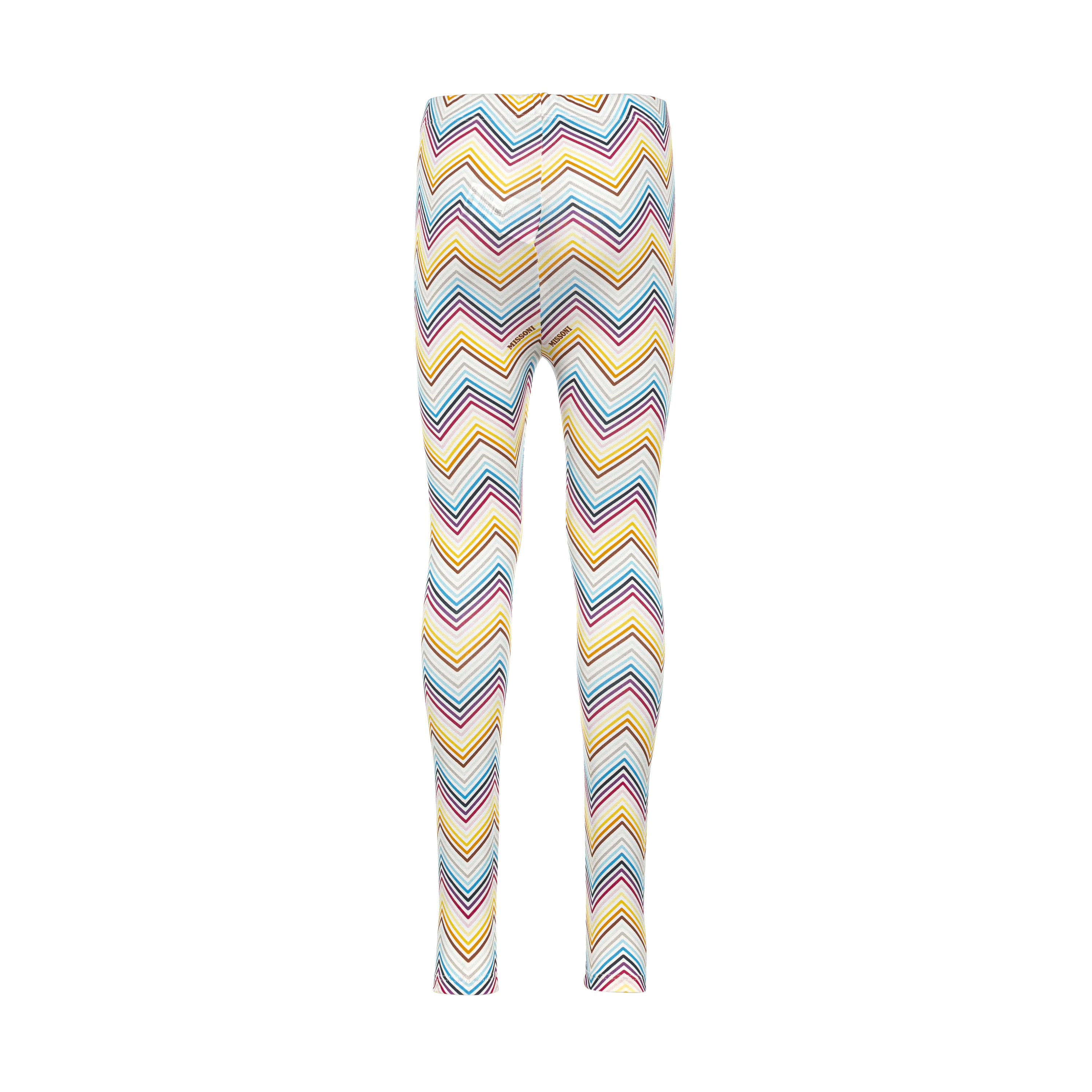 Missoni Girls Zig Zag Print Leggings White