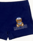 Moschino Baby Boys Teddy Bear Sailor Print Swim Shorts Navy