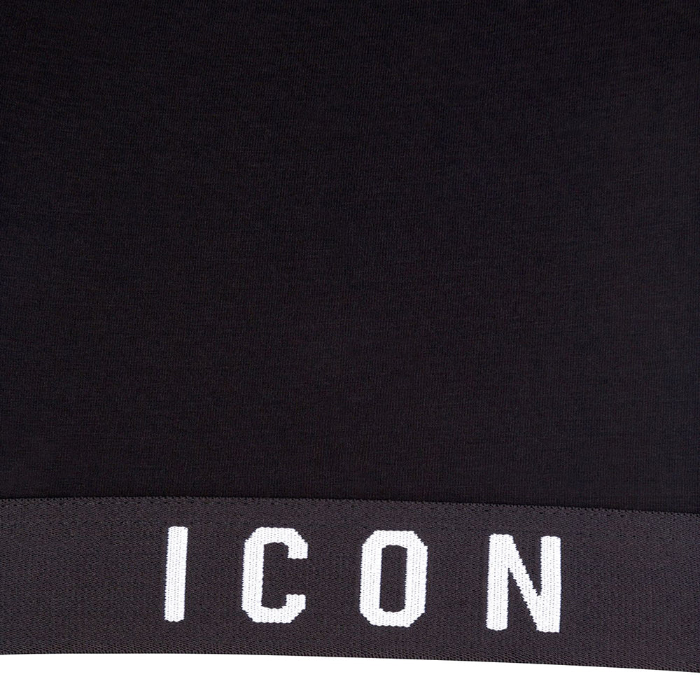 Dsquared2 Men&#39;s ICON Cuff T-Shirt Black