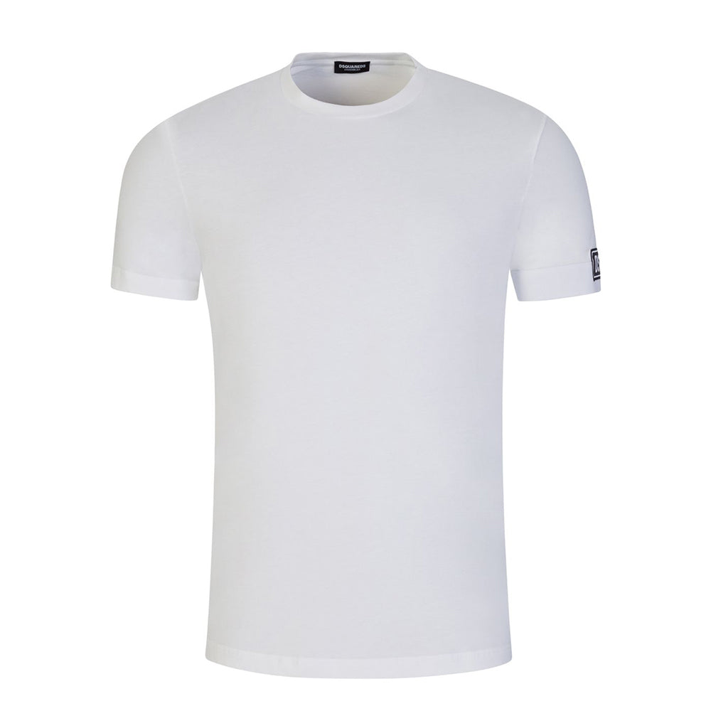 Dsquared2 Men&#39;s Cuff Logo T-Shirt White