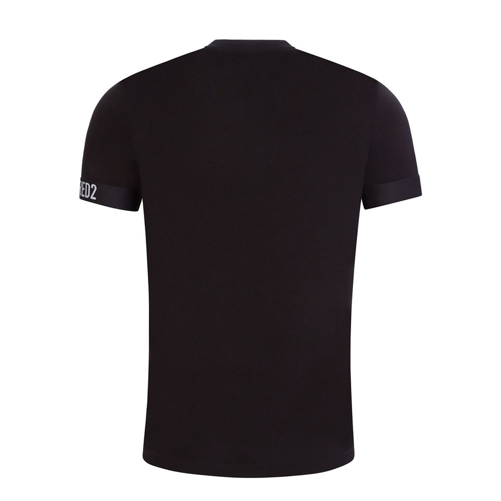 Dsquared2 Men&#39;s Underwear Cuff Logo T-Shirt Black