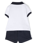 Moschino Baby Boys Polo & Shorts Set White