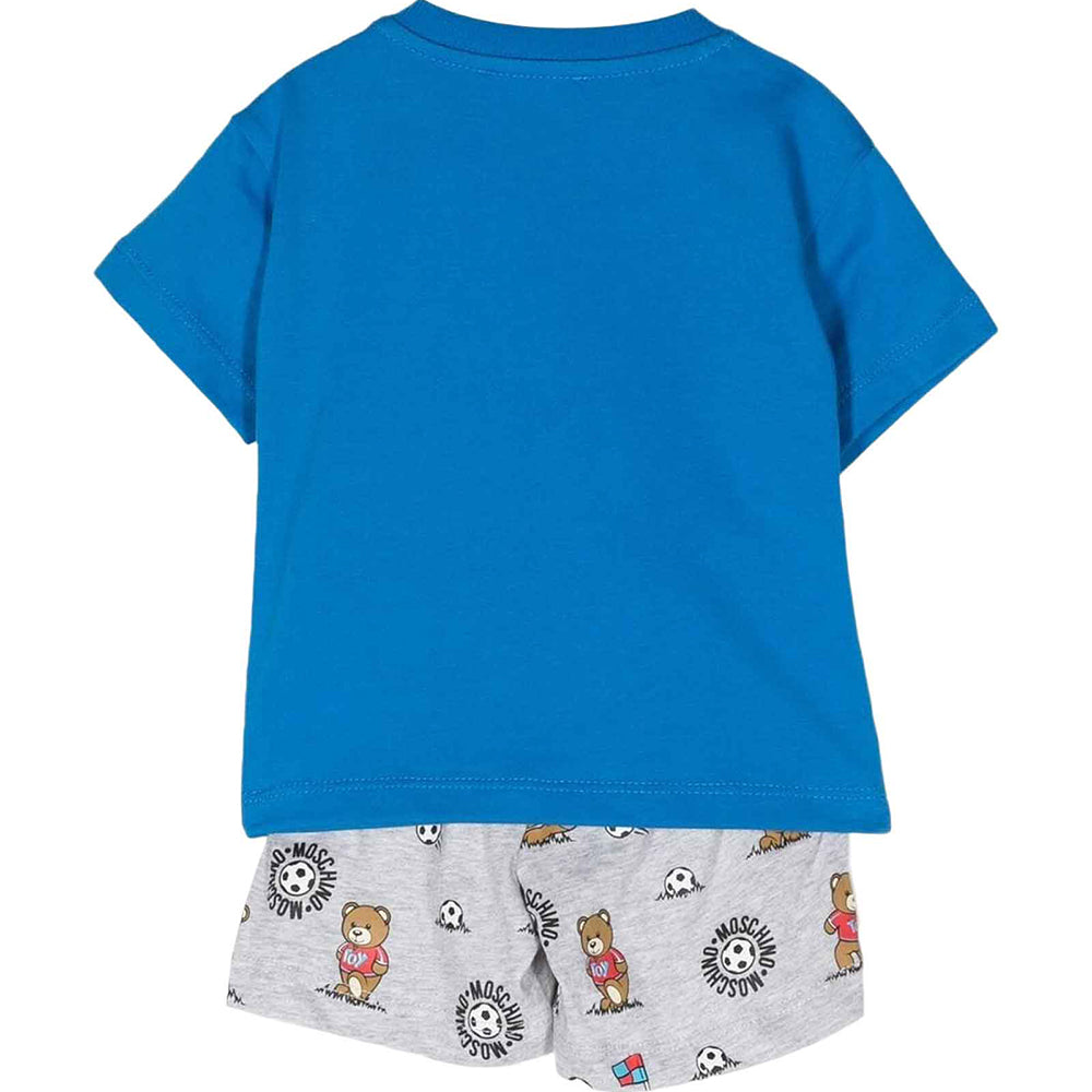 Moschino Baby Boys T-shirt &amp; Shorts Set Blue