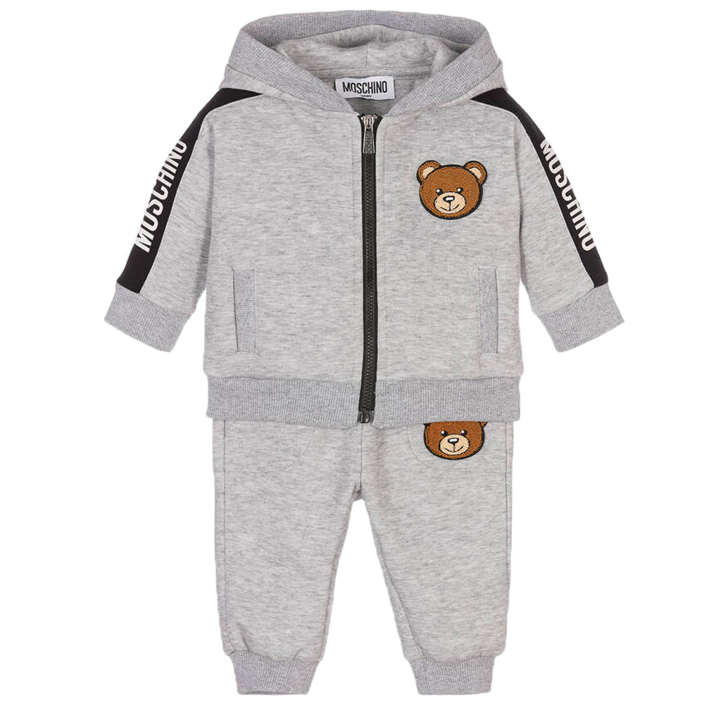 Moschino Unisex Babys Teddy Bear Tracksuit Grey