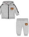 Moschino Unisex Babys Teddy Bear Tracksuit Grey