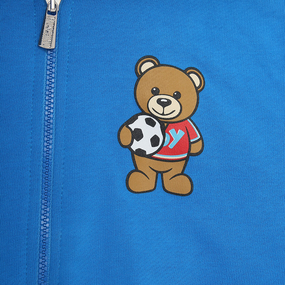 Moschino Baby Boys Teddy Bear Football Print Tracksuit Blue